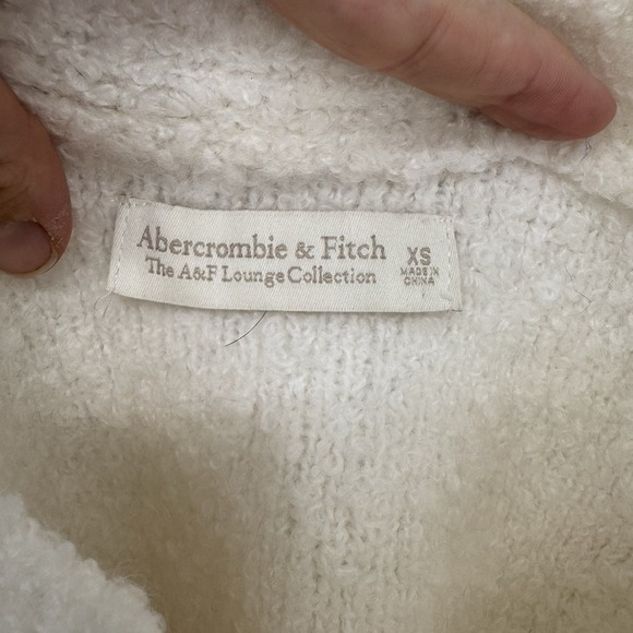 Abercrombie & Fitch Boucle Tank Shorts Lounge Set Cream Size XS Sleep Relax Cozy - Picture 6 of 14